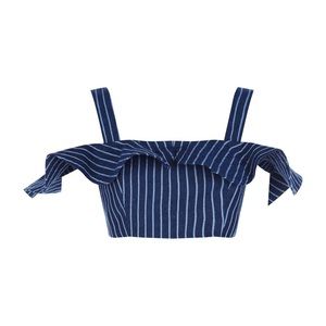 ALEXIS NWT Benta Cropped Denim Top